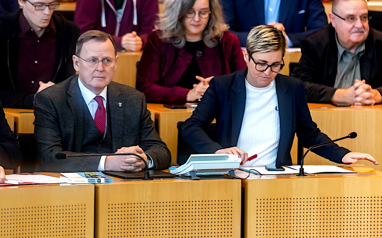 Bodo Ramelow und Susanne Hennig-Wellsow - Mögliche Kandidatin bei der Bundestagswahl 2021