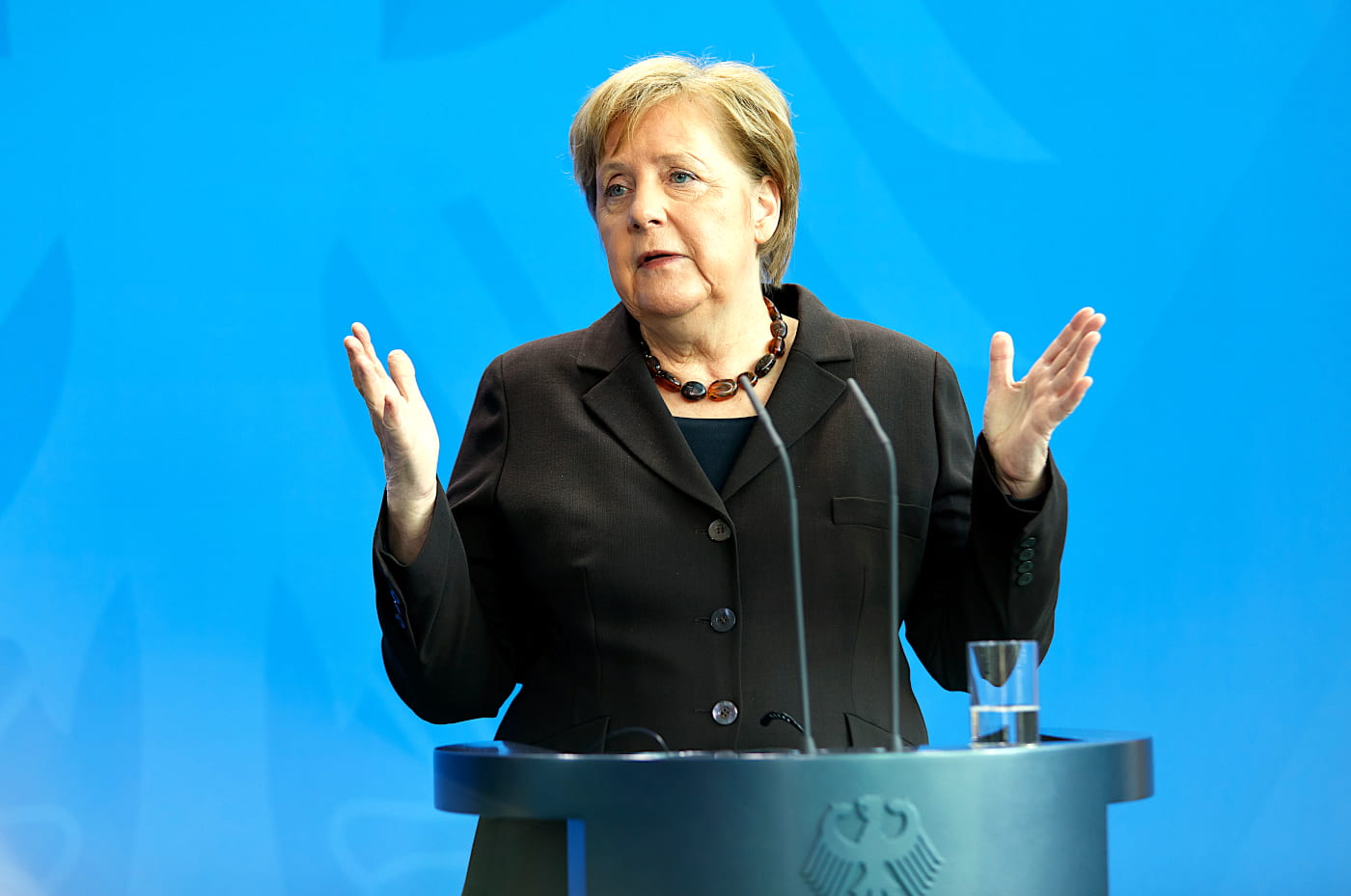 Angela Merkel, Spitzenkandidatin bei der Bundestagswahl 2021 (Aprilscherz)