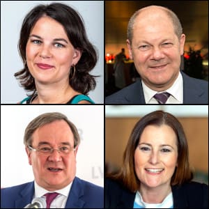 Spitzenkandidaten bei der Bundestagswahl