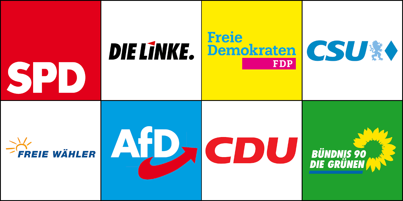 Parteien, die an der Bundestagswahl 2021 teilnehmen werden