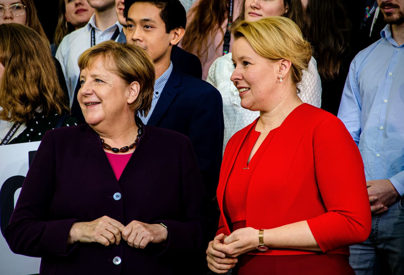 Wahl in Berlin 2021 – Franziska Giffey, Spitzenkandidatin der SPD bei der Abgeordnetenhauswahl (Landtagswahl)