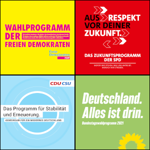 Wahlprogramme für die Bundestagswahl (BTW)