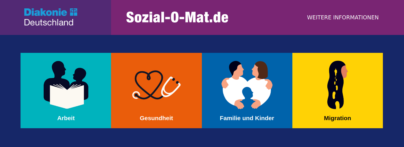 Bundestagswahl 2021 - Sozial-O-Mat (Wahl-Entscheidungs-Hilfe)