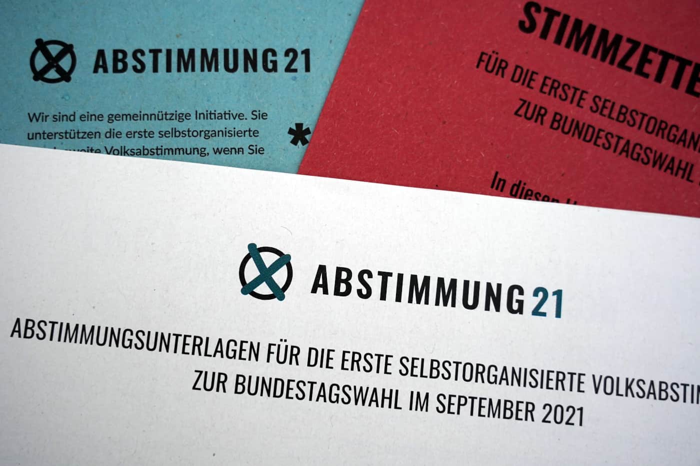 Abstimmung21, die Volksabstimmung am Tag der Bundestagswahl (Wahlunterlagen)