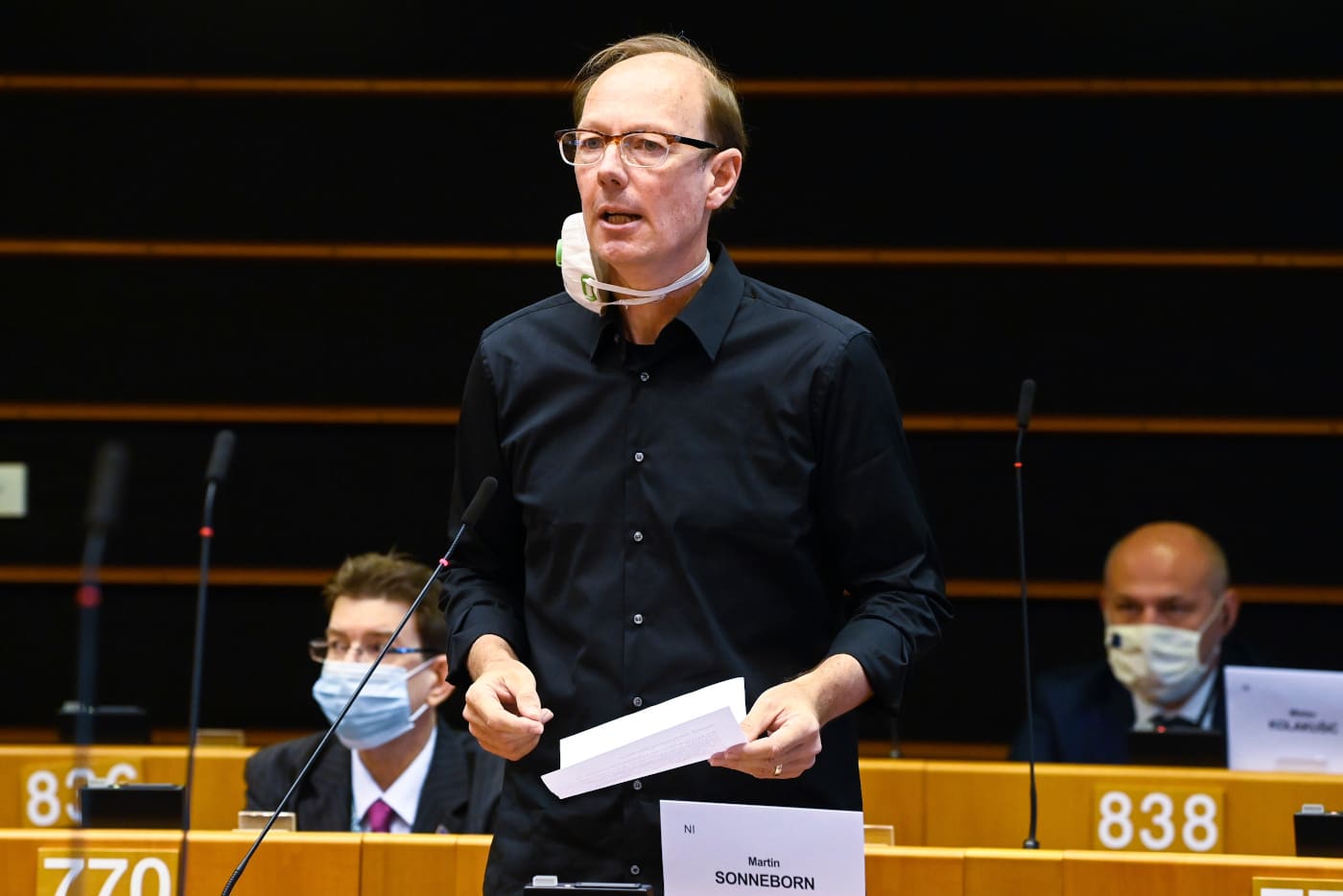 Bundestagswahl 2021 - Martin Sonneborn, Kandidat der Partei 'Die PARTEI'