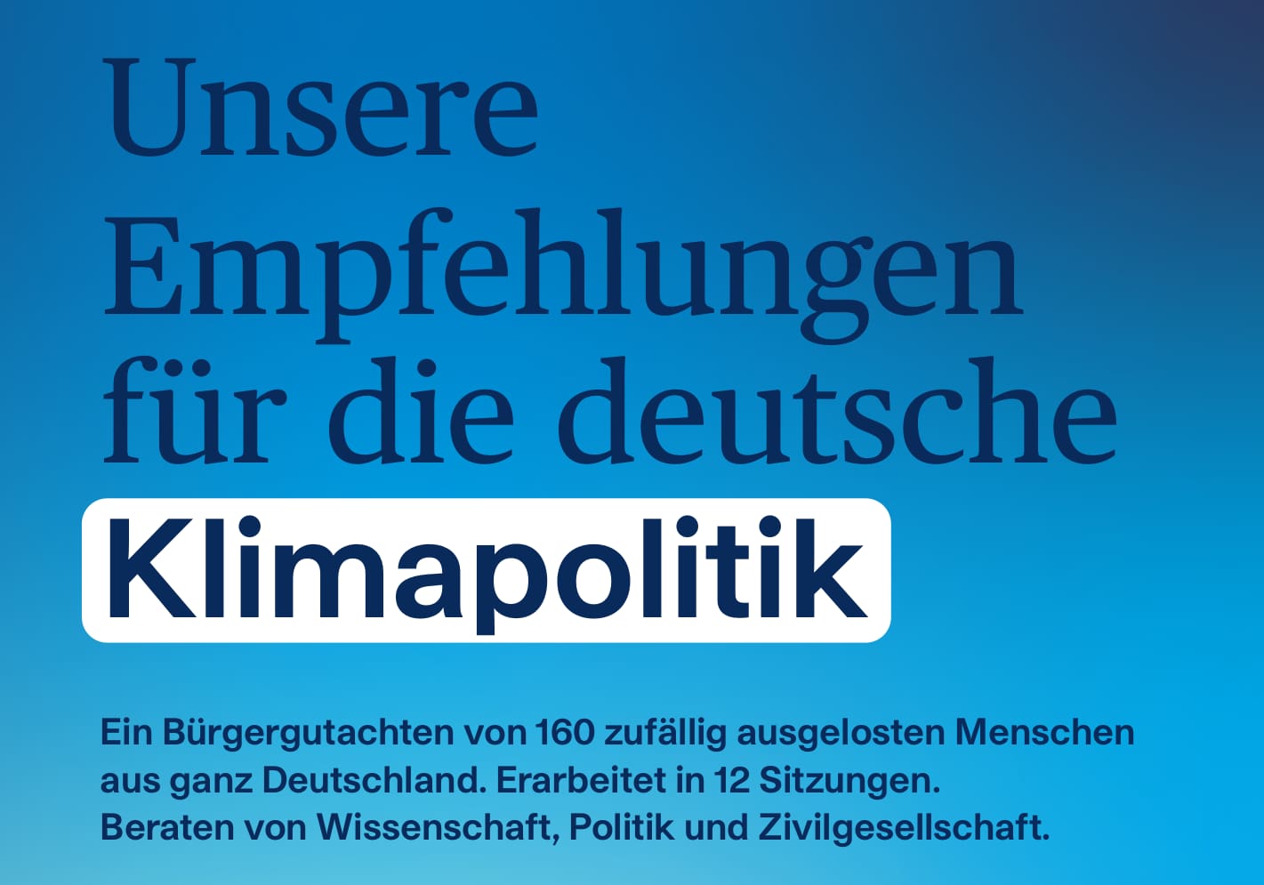 Empfehlungen des Bürgerrat Klima vor den Bundestagswahlen 2021