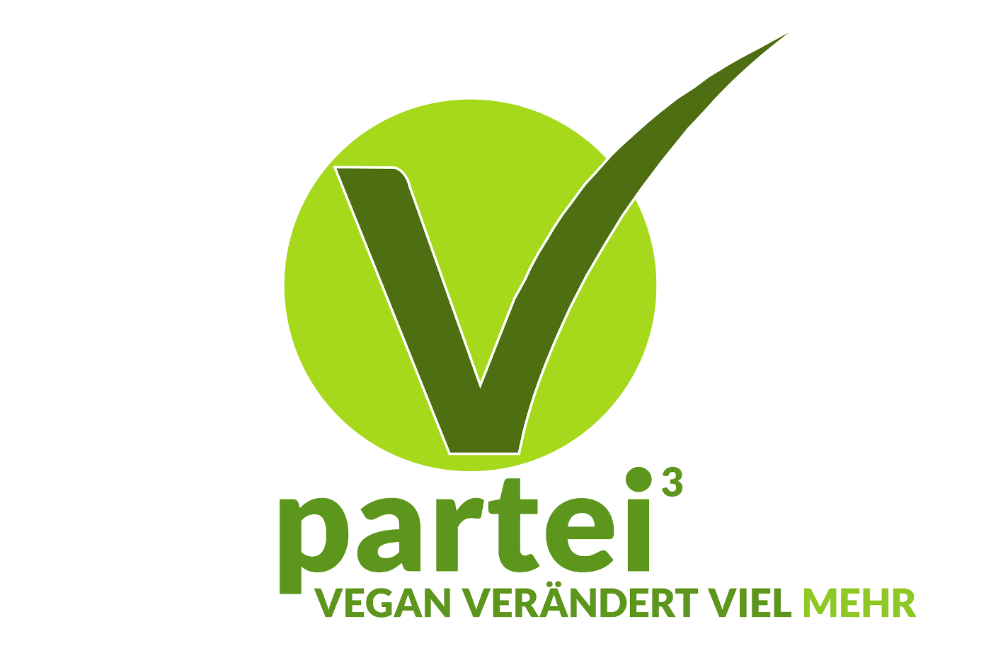 V-Partei3 bei der Bundestagswahl (Vegan verändert viel mehr)