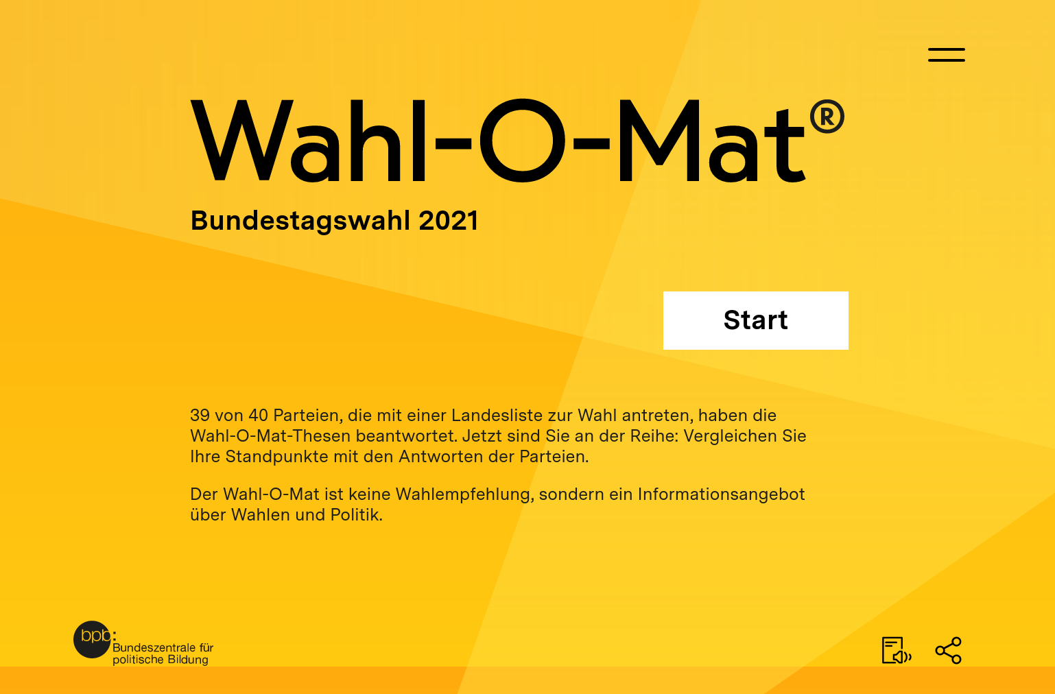 Wahl-O-Mat Bundestagswahl 2021